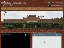Tablet Screenshot of airportresidency.com